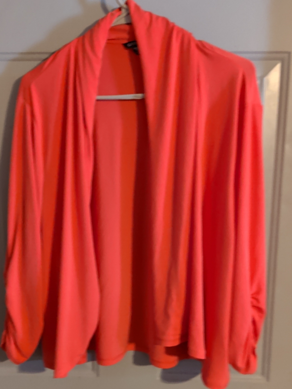 George Vibrant Coral Knit Top